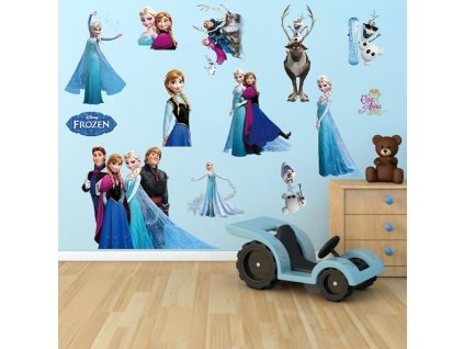 358 3d nalepka na zed frozen postavicky z ledoveho kralovstvi