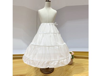 Spodnička pod společenské šaty pro dívky (Barva Bílá, Veľkosť 35 cm Veľkosť)