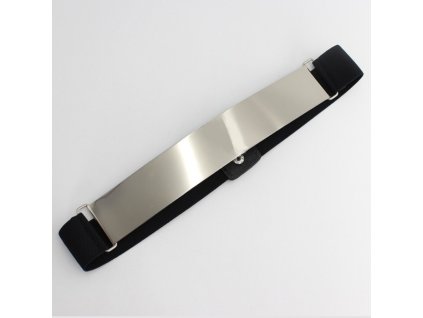 Široký stříbrný opasek 4 cm Velikost Stříbrná (Barva Stříbrná, Veľkosť 4 cm Veľkosť)