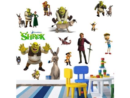 1531 3d nalepka na zed shrek