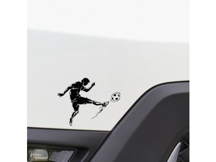 Autonálepka Fotbalista Stříbrná (Barva Stříbrná)