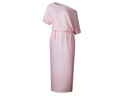 Dámské dlouhé šaty Pamela Růžová S Velikost (Barva Ružová, Veľkosť S Veľkosť)