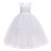 Dětské společenské šaty na 1.sv.přijímání Ella (Barva Bílá, Veľkosť 140 Veľkosť)