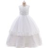 Dětské společenské šaty pro přijímání Isabele (Barva Bílá, Veľkosť 150 Veľkosť)