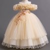 Detské zlaté šaty Bianka