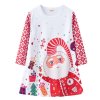 Dětské šaty s vánočním potiskem - více druhů (Barva Dedo Mráz, Veľkosť 100 Veľkosť)