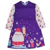 Dětské šaty s vánočním potiskem - více druhů (Barva Dedo Mráz, Veľkosť 100 Veľkosť)