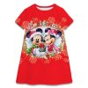 Dětské vánoční šaty Minnie a Mickey Mouse (Barva Ružová, Veľkosť 130 Veľkosť)