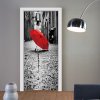 940 3d nalepka na dvere red umbrella