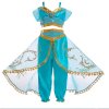 Dětský kostým princezna Jasmína (Barva Tyrkysová, Veľkosť 110 Veľkosť)