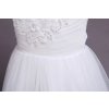 Dívčí společenské šaty s krajkou 150 Velikost Bílá (Barva Bílá, Veľkosť 150 Veľkosť)