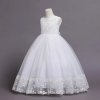 Dívčí společenské šaty s krajkou 150 Velikost Bílá (Barva Bílá, Veľkosť 150 Veľkosť)