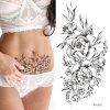 Dočasné tetování na tělo 3D Květiny - 5 druhů (Poradie 1)