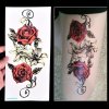 1105 2 docasne tetovani na telo rose and lilies