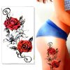 1105 3 docasne tetovani na telo rose and lilies