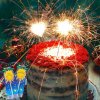 Dortová prskavka - 3 typy 1 ks Velikost (Barva Číslo, Veľkosť 1 ks Veľkosť)