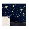 961 3 fosforova nalepka na zed mesic planety a hvezdy