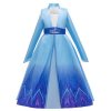 Karnevalový kostým Frozen 2 Královna Elsa - 2 druhy (Barva Modrá, Veľkosť 110 Veľkosť)