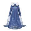 Karnevalový kostým Královna Elsa 2 (Barva Modrá, Veľkosť 110 Veľkosť)