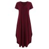 Letní šaty Linda (Barva Bordová, Veľkosť S Veľkosť)