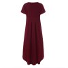 Letní šaty Linda (Barva Bordová, Veľkosť S Veľkosť)