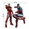 523 2 3d nalepka na zed avengers iron man a kapitan amerika
