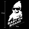 Nálepka na auto Baby on board (Barva Stříbr ná)