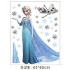3D Nálepka na zeď Elsa a Olaf Frozen (Barva 1.)