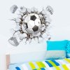 664 1 3d nalepka na zed fotbalovy mic ve zdi