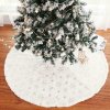 Podložka pod vánoční stromeček Snowflakes 90cm (Poradie 90cm Strieborná)