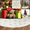 Podložka pod vánoční stromeček Snowflakes 90cm (Poradie 90cm Strieborná)