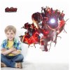 1012 1 3d nalepka na zed iron man ve zdi