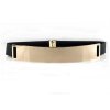 Široký zlatý pásek (Barva Černá, Veľkosť 6 cm Veľkosť)