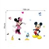 190 4 3d nalepka na zed mysak mickey s myskou minnie