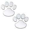 3D Autonálepka - Psí tlapky (Barva Stříbrná)