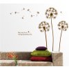 367 1 3d nalepka na zed pampelisky velka hneda 130 cm x 160 cm