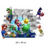 3D Nálepka na zeď Super Mario Bros 2. (Barva 2.)