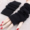 Dámské rukavice dlouhé bez prstů - 3 barvy (Barva Černá, Veľkosť UNI Veľkosť)