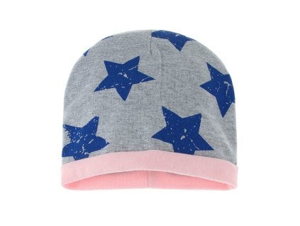 Detská bavlnená čiapka Stars - 5 farieb (Farba Sivá, Veľkosť UNI Veľkosť)