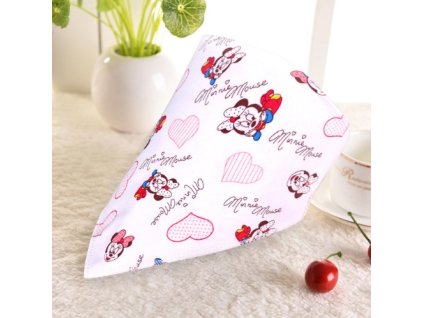 Detský bavlnený nákrčník - šatka (Farba Minnie mouse, Veľkosť UNI Veľkosť)