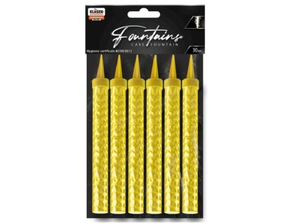 Tortová fontána- 4 druhy 10 cm Veľkosť (Farba Zlatá, Veľkosť 10 cm Veľkosť)