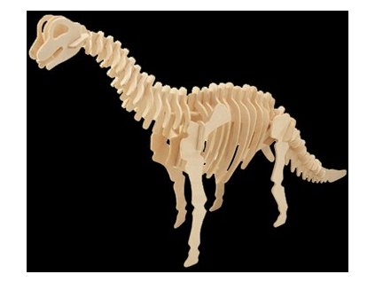 97 drevená 3d stavebnica brachiosaurus