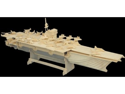121 drevená 3d stavebnica lietadlova lod