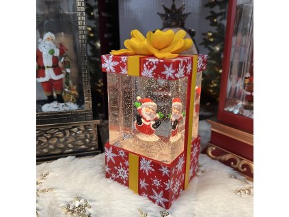 2032 hrací vodný darček so santou 15cm