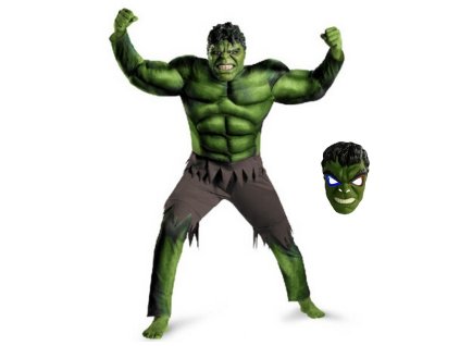 Chlapčenský kostým Hulk (Farba Zelená, Veľkosť 100-120cm Veľkosť)