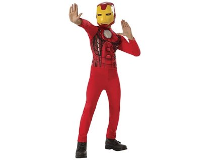 Chlapčenský kostým Iron Man (Farba Červená, Veľkosť 100-110 Veľkosť)