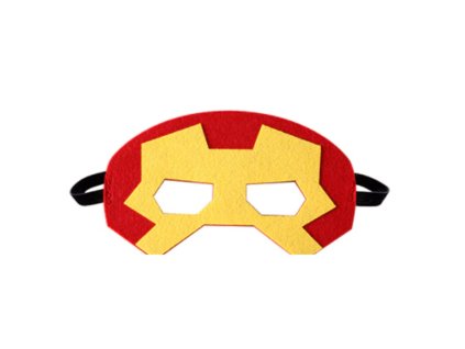 Karnevalová maska HRDINOVÁ (Farba Iron Man, Veľkosť UNI Veľkosť)