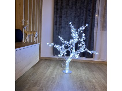 1978 ľad zviticu strom 100cm studena biela