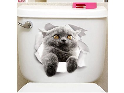 Nálepka na WC Daring Cat-2 typy (Farba 1.)