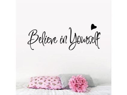 757 nalepka na stenu believe in yourself